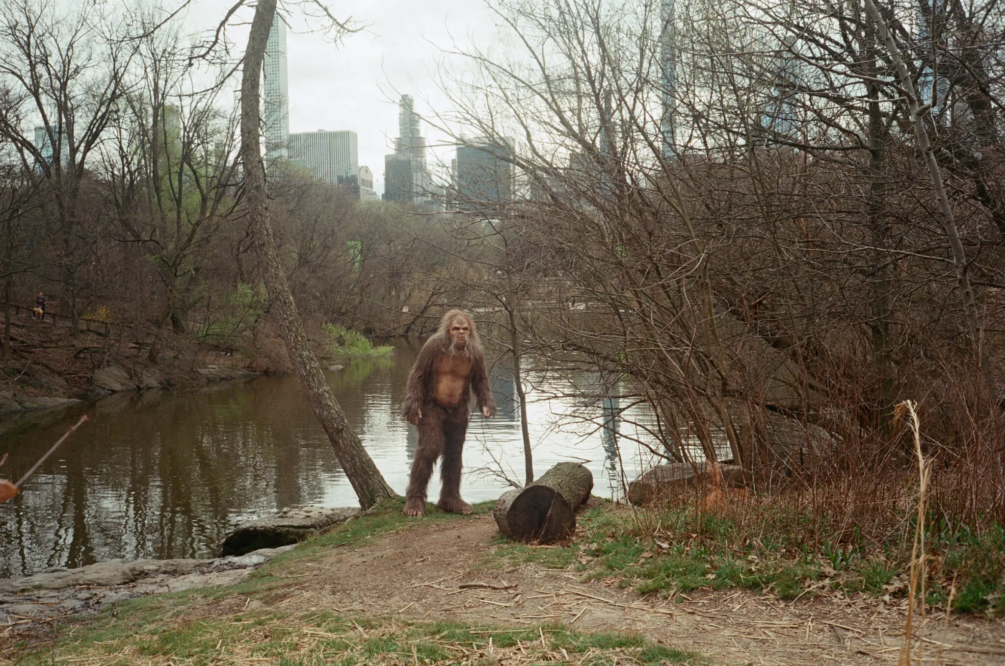 still shot from video Sasquatch in Central Park