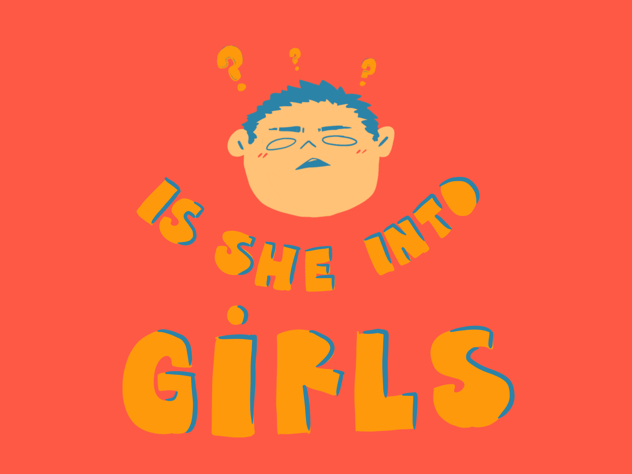 illustrated thumbnail for IS SHE INTO GIRLS short audio story