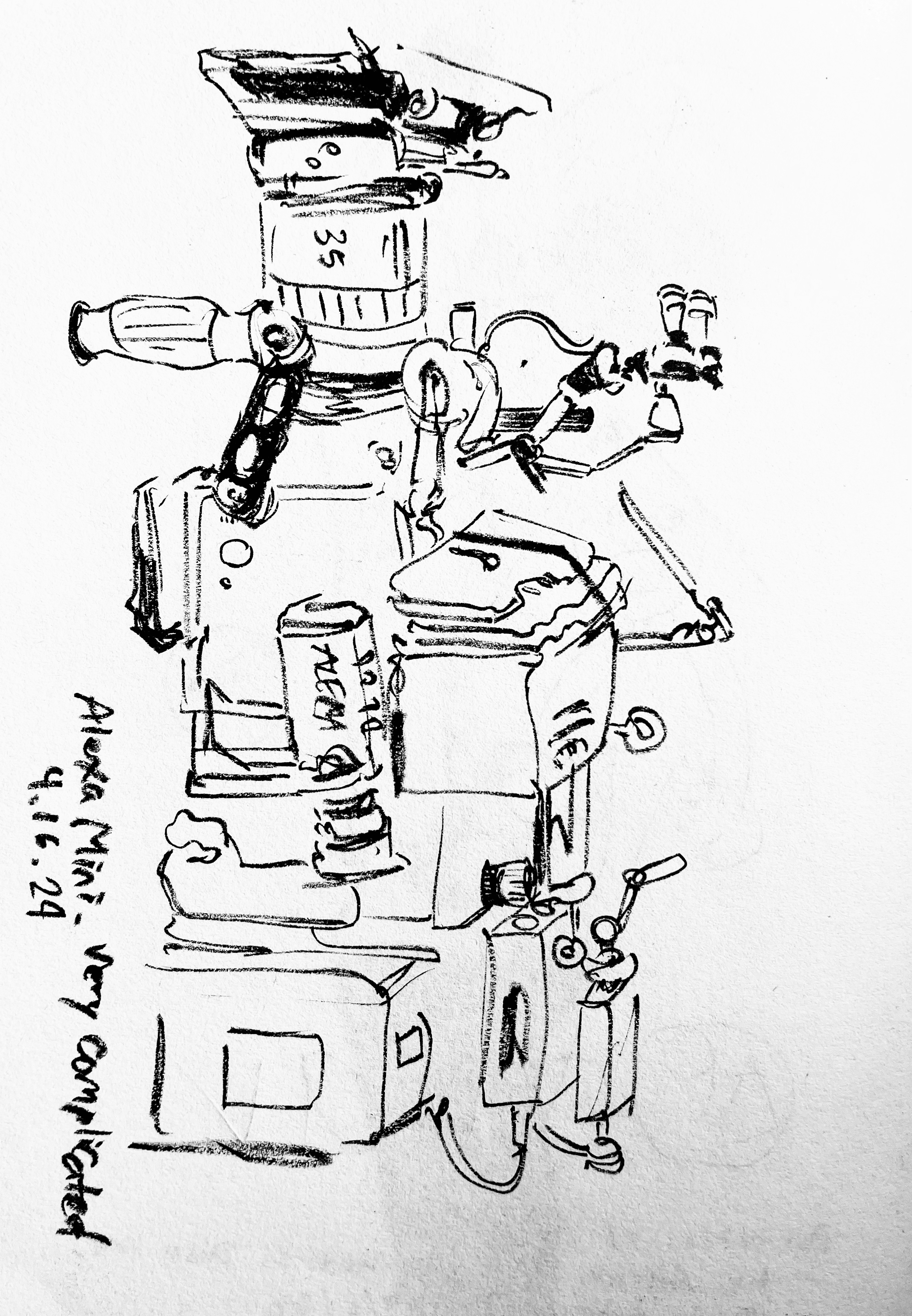 Arri Alexa mini very complicated (brush pen, 2024)