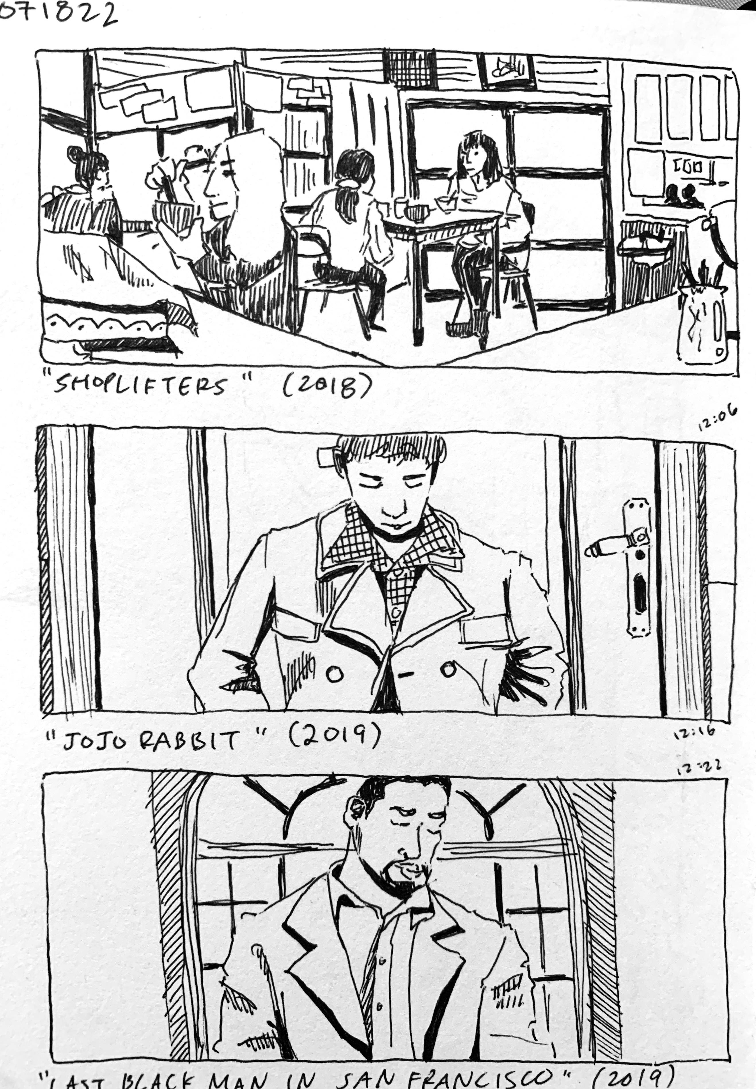 Fav films (ink pen, 2022)